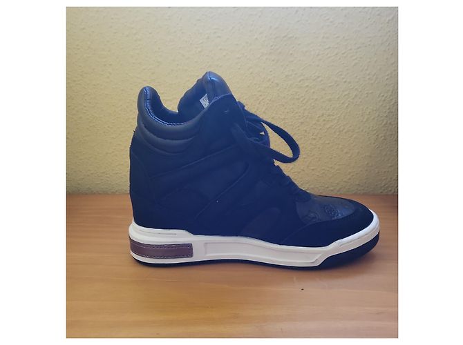 Zapatillas Guess de cuero negro - vista 6