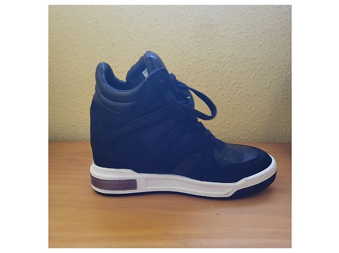 Zapatillas Guess de cuero negro - vista 7
