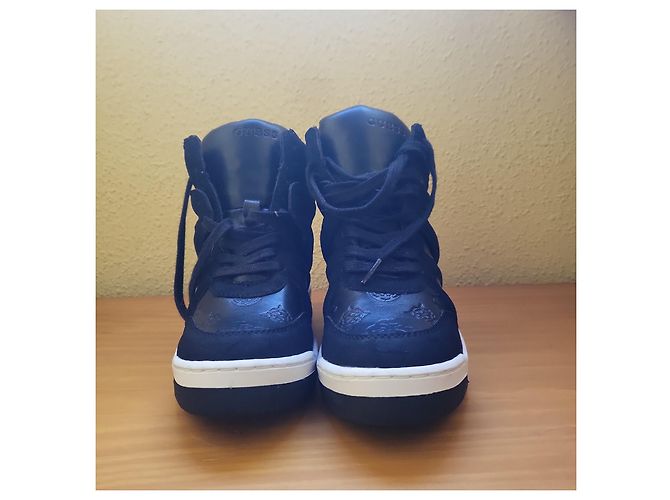 Zapatillas Guess de cuero negro - vista 9