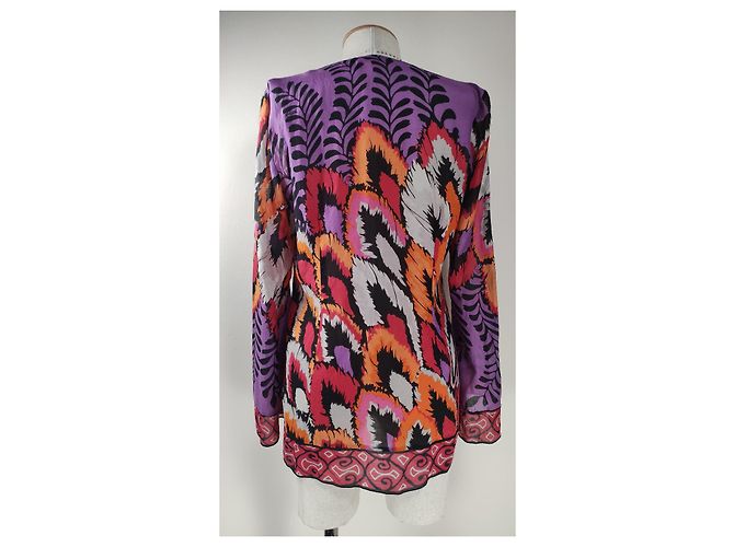 Blusa Hale Bob de algodón y seda M Multicolor - vista 3