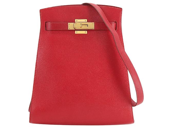 Hermès hermes kelly Red Leather ref.884554 - Joli Closet