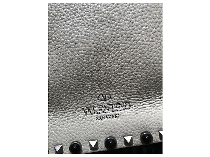 Valentino Garavani Borsa Valentino Guitar Rockstud Bianco sporco - vista 4