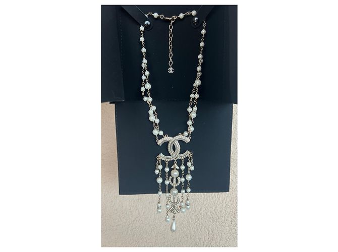 Chanel Collares largos Blanco - vue 4