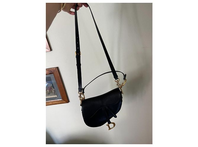 Christian Dior Dior Saddle Bag con tracolla Nero - vista 13