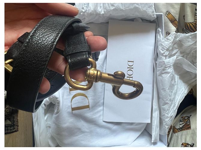 Christian Dior Dior Saddle Bag con tracolla Nero - vista 4