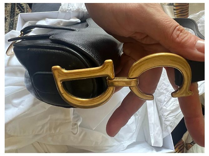 Christian Dior Dior Saddle Bag con tracolla Nero - vista 8