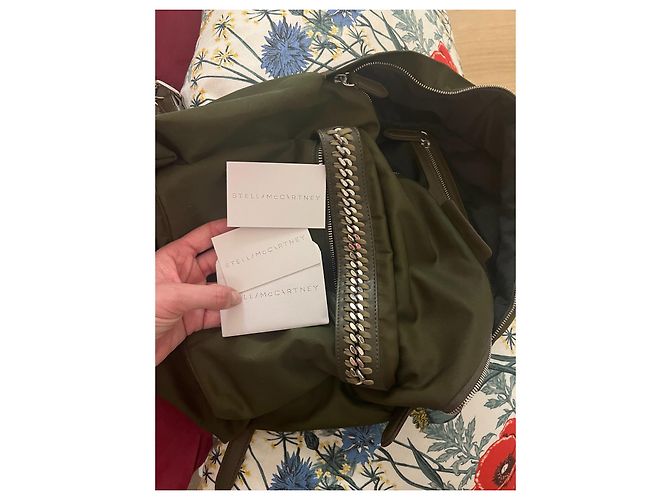 Stella Mc Cartney Zaino Falabella Stella McCartney verdone cachi - vista 2