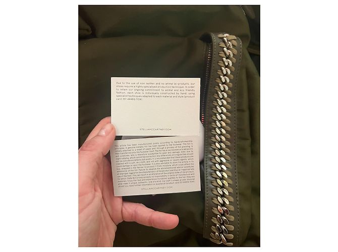 Stella Mc Cartney Zaino Falabella Stella McCartney verdone cachi - vista 4