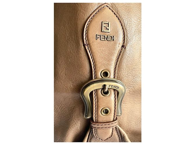 Borsa Fendi Hobo Doctor B in pelle marrone - vista 10