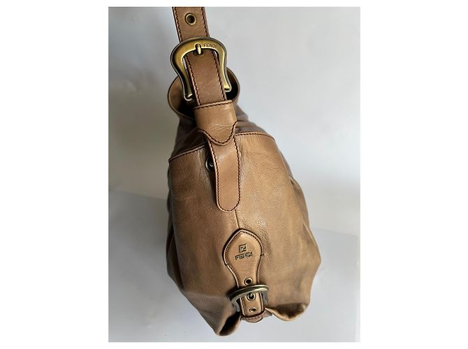 Borsa Fendi Hobo Doctor B in pelle marrone - vista 11