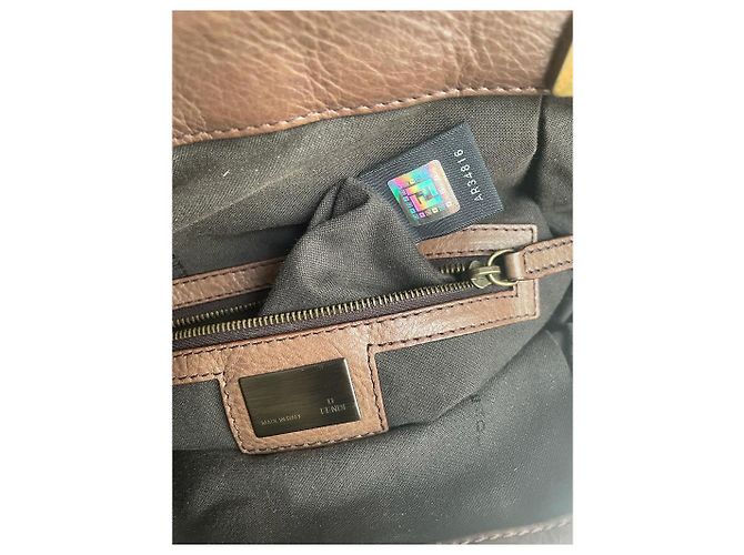 Borsa Fendi Hobo Doctor B in pelle marrone - vista 13