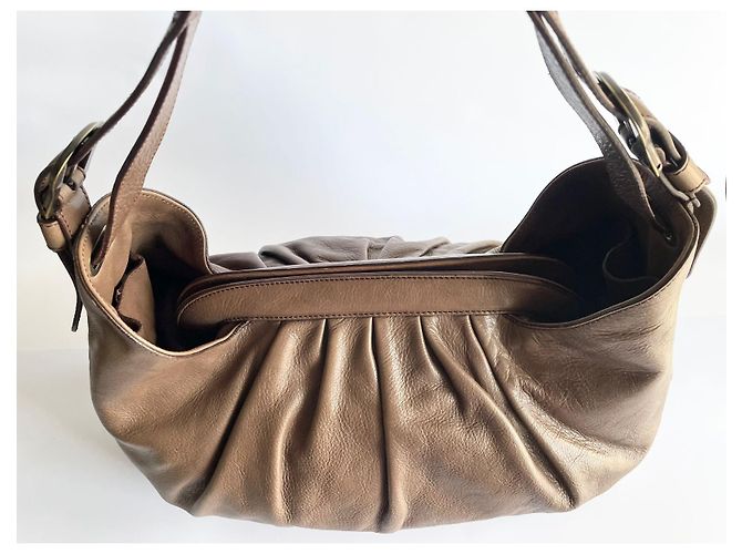 Borsa Fendi Hobo Doctor B in pelle marrone - vista 2