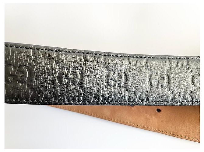 Gucci Ledergürtel, GG Schnalle Schwarz - Ansicht 11