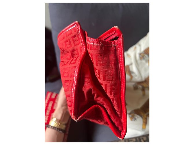 Pochette Beauty Fendi Monogram rosso - vista 6