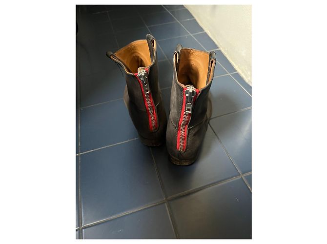 Autre Marque Biker-Stiefeletten in Anthrazitgrau Via Roma 15 - Ansicht 3