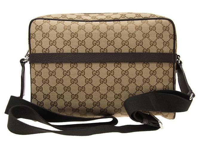 Gucci Borsello Camera Case Beige Uomo Tessuto GG Mod. 449173 KY9KN 9886 - vista 12