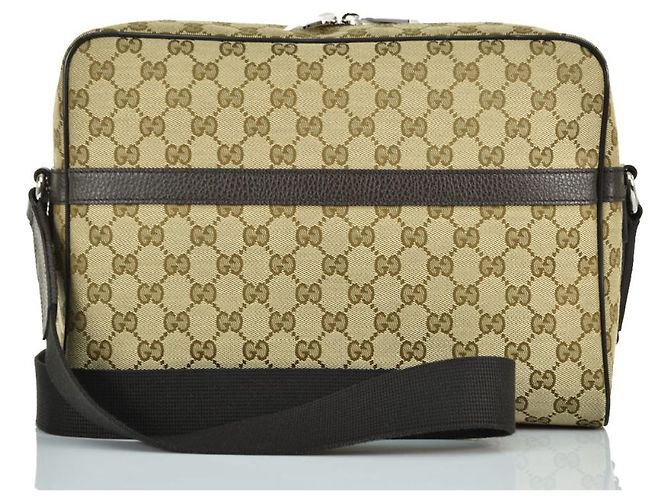 Gucci Borsello Camera Case Beige Uomo Tessuto GG Mod. 449173 KY9KN 9886 - vista 2