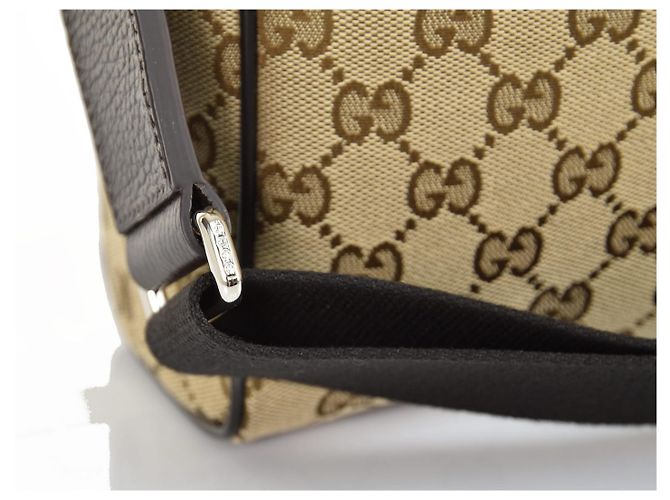 Gucci Borsello Camera Case Beige Uomo Tessuto GG Mod. 449173 KY9KN 9886 - vista 4