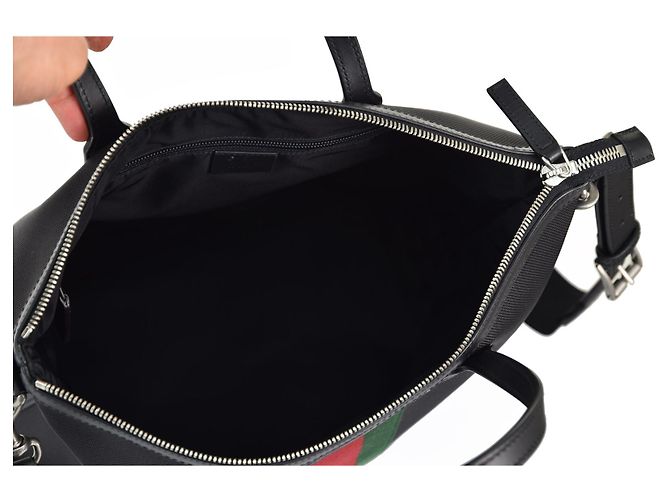 Gucci Borsello Tote Nero Uomo Technocanvas Cerniera Mod. 619751 KWT7N 1060 - vista 12