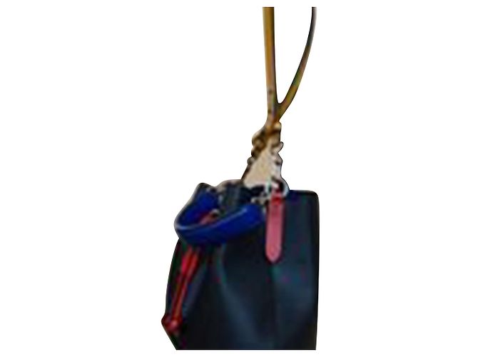 Borsa a secchiello Louis Vuitton Neonoe BB in pelle di vacchetta Epi nera e safran Nero - vista 5