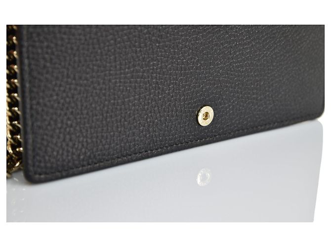 Gucci Borsa Soho a Mano Nera Donna Pelle Cellarius Mod. 598211 A7M0G 1000 Nero - vista 5