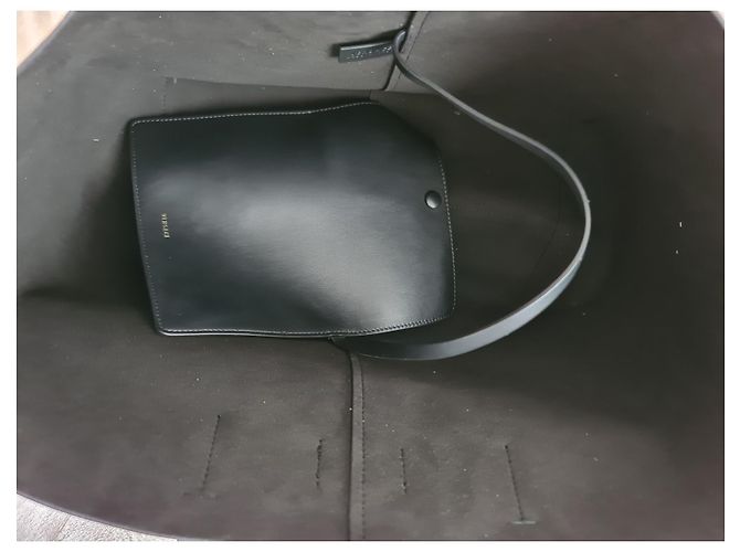 VERSACE Heritage bedruckte Leder-Einkaufstasche – Die Tasche ist neu Schwarz Mehrfarben - Ansicht 6