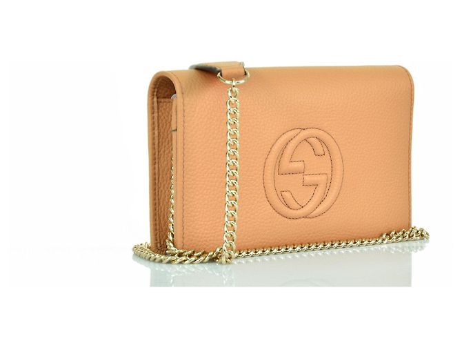 Gucci Borsa Soho a Mano Beige Donna Pelle Cellarius Mod. 598211 A7M0G 2754 - vista 2