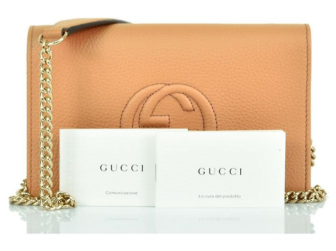 Gucci Borsa Soho a Mano Beige Donna Pelle Cellarius Mod. 598211 A7M0G 2754 - vista 8