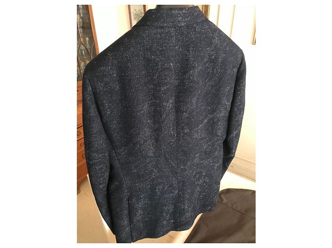 Giacca Jacquard Paisley Etro Blu Navy - vista 4