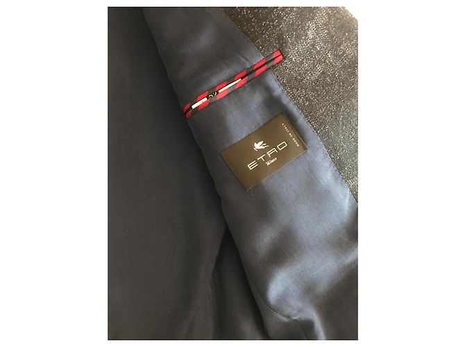 Giacca Jacquard Paisley Etro Blu Navy - vista 5