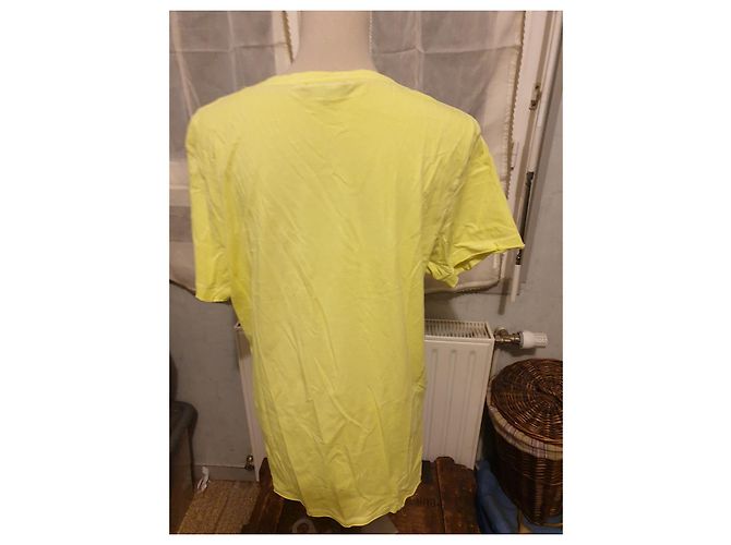 T-shirt Dsquared2 Gialla e Nera in Cotone Giallo - vista 2