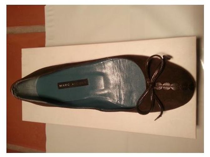 Bailarinas Marc by Marc Jacobs Ante Marrón Oscuro 36 - vista 3