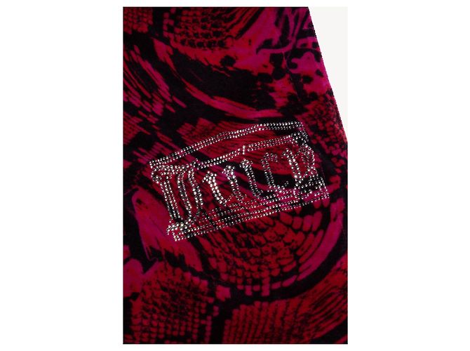 Juicy Couture Psysnake Luxe Velours Kapuzenpullover Dunkelviolett - Ansicht 5