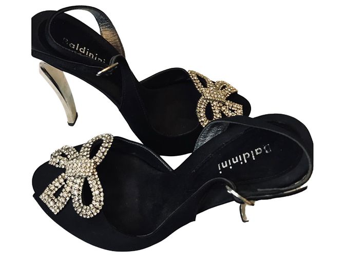 Baldinini rhinestone sandals Black - view 3
