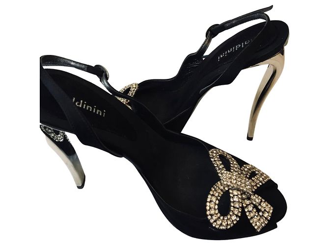 Baldinini rhinestone sandals Black - view 4