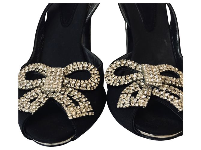 Baldinini rhinestone sandals Black - view 6