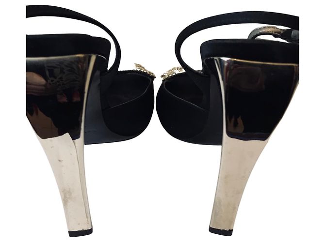 Baldinini rhinestone sandals Black - view 7