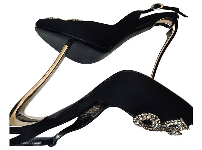 Baldinini rhinestone sandals Black - view 8