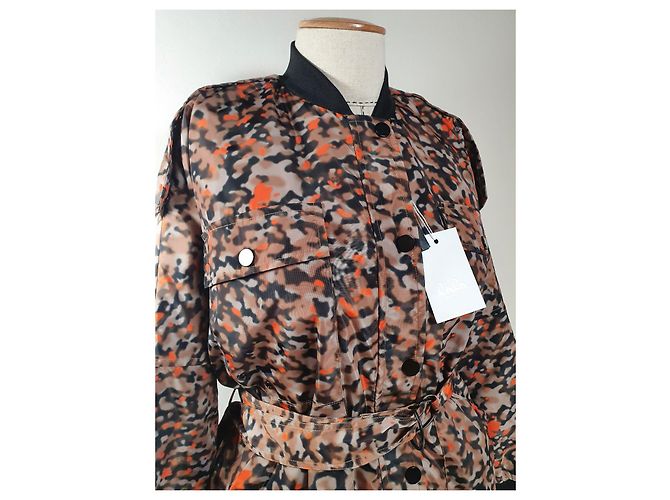 Autre Marque Lala Berlin Junis Face Jacket Animal Noise Orange Mehrfarben - Ansicht 2