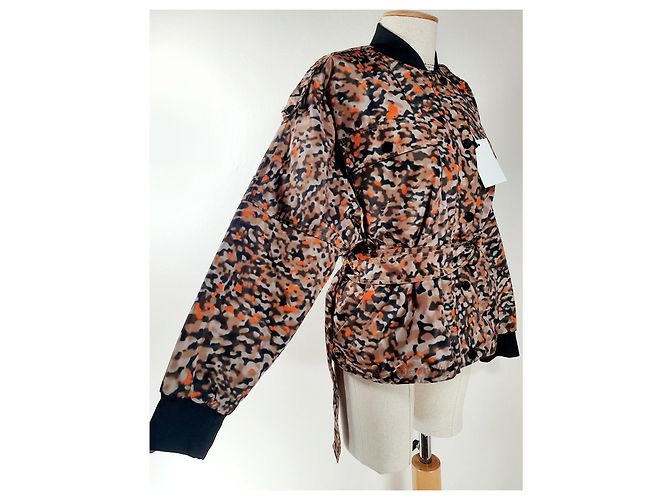 Autre Marque Lala Berlin Junis Face Jacket Animal Noise Orange Mehrfarben - Ansicht 3