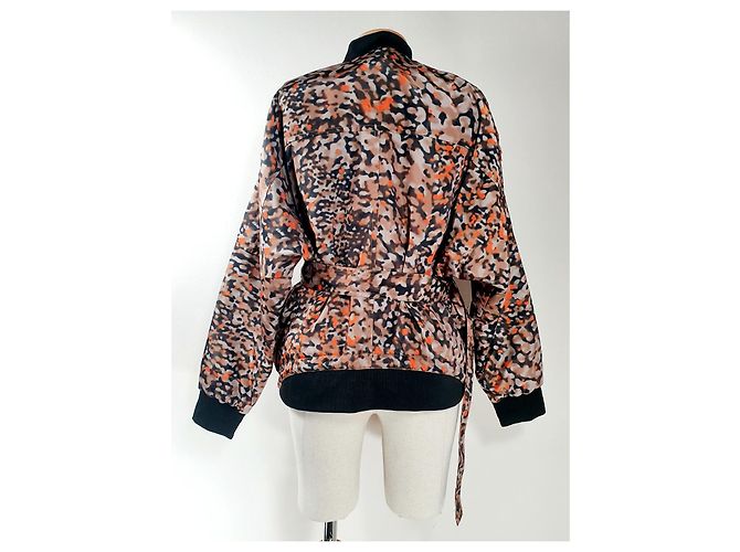 Autre Marque Lala Berlin Junis Face Jacket Animal Noise Orange Mehrfarben - Ansicht 5