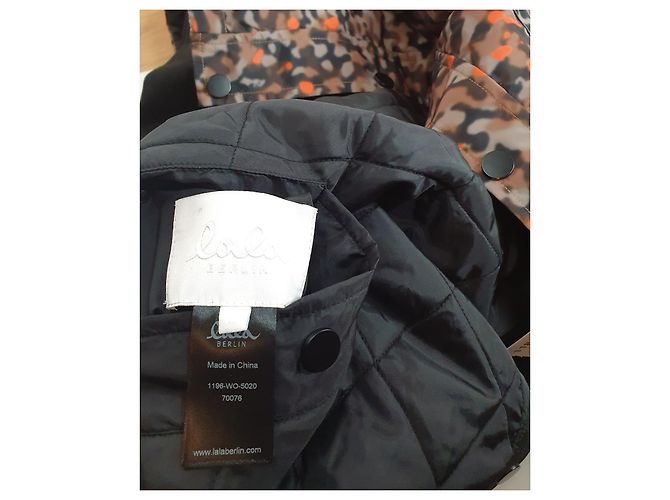 Autre Marque Lala Berlin Junis Face Jacket Animal Noise Orange Mehrfarben - Ansicht 7
