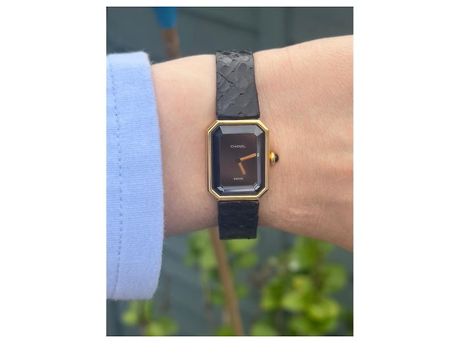 Première Chanel Premiere 18K Gelbgold 1982 Lederarmband Golden - Ansicht 3