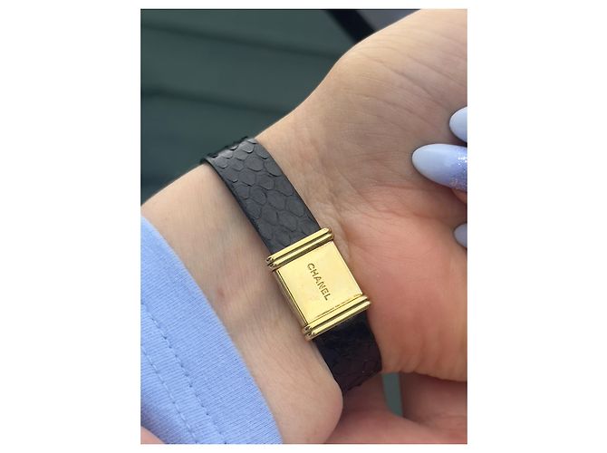 Première Chanel Premiere 18K Gelbgold 1982 Lederarmband Golden - Ansicht 4