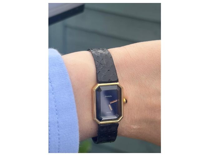 Première Chanel Premiere 18K Gelbgold 1982 Lederarmband Golden - Ansicht 6