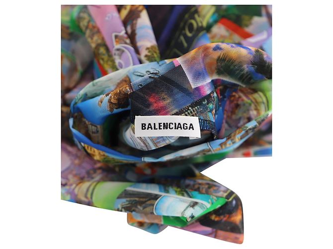 Balenciaga Postcard Rollkragenpullover aus mehrfarbigem Polyamid Python drucken - Ansicht 4