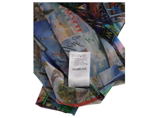 Balenciaga Postcard Rollkragenpullover aus mehrfarbigem Polyamid Python drucken - Ansicht 6