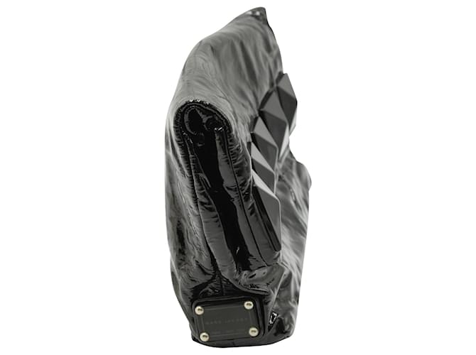 Pochette Marc Jacobs con borchie in vernice nera Nero - vista 3
