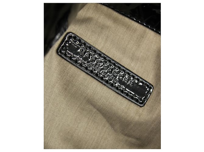 Pochette Marc Jacobs con borchie in vernice nera Nero - vista 7