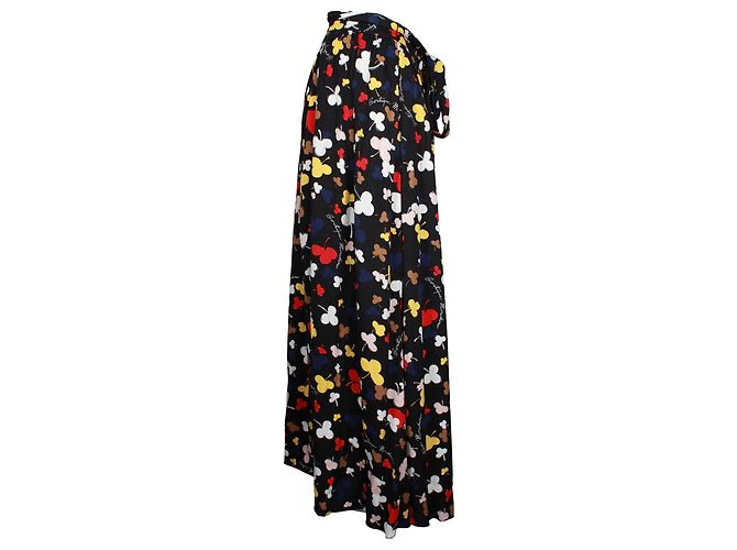 Falda larga de viscosa con estampado floral de Boutique Moschino Impresión de pitón - vista 2